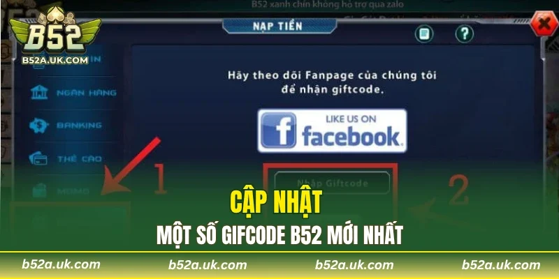 Cập nhật một số gifcode B52 mới nhất
